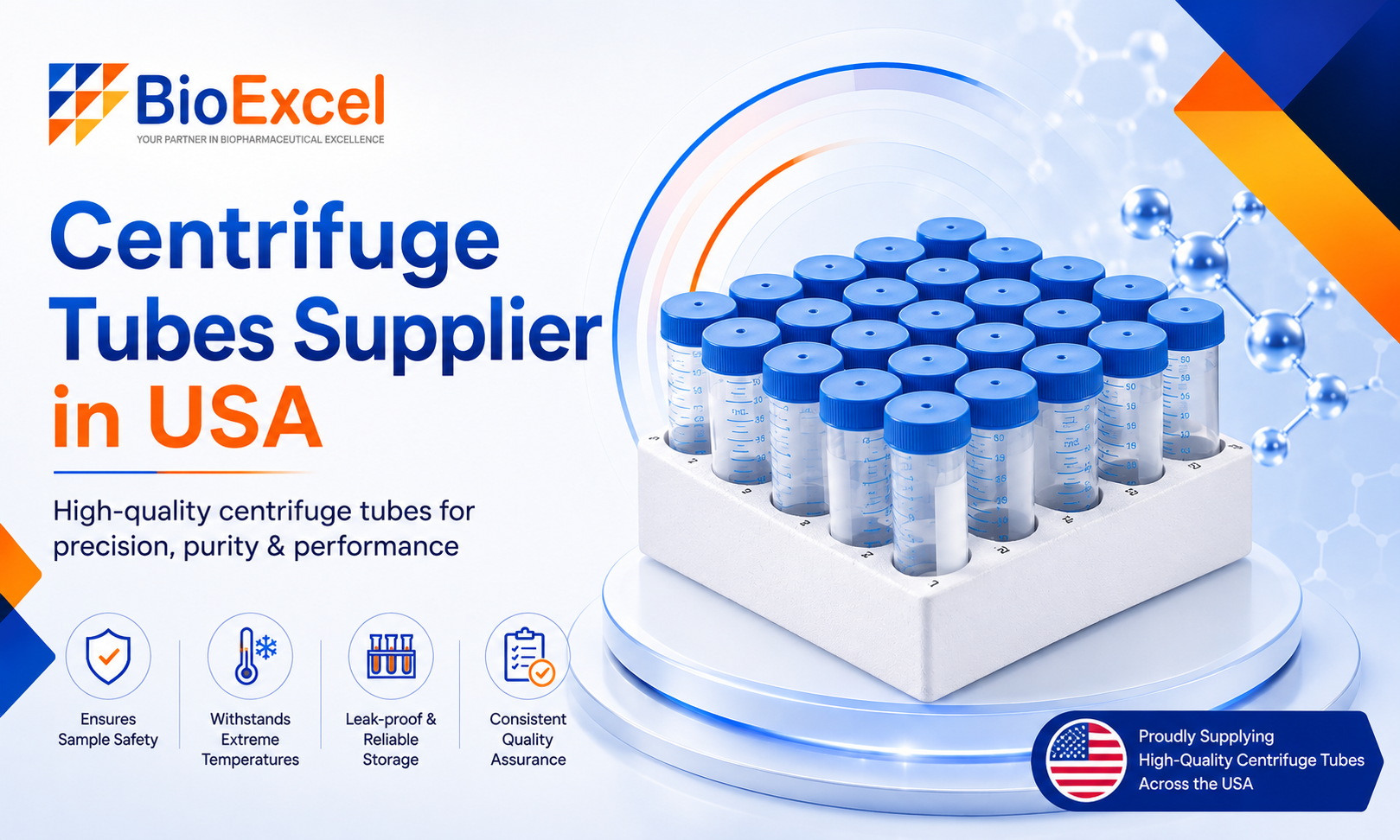 Centrifuge Tubes Supplier in USA - BioExcel Pharma