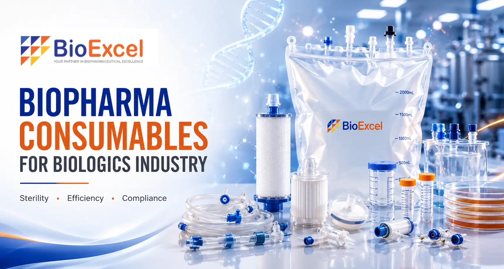 Biologics industry consumables