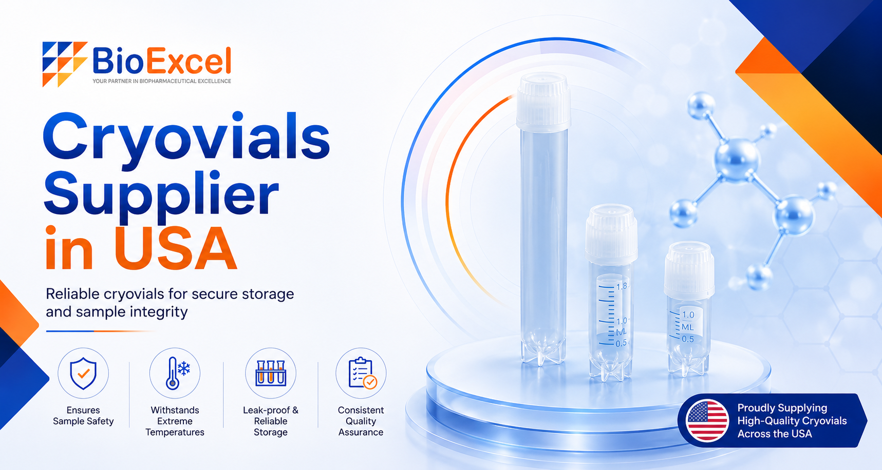Cryovials Supplier in USA - BioExcel Pharma