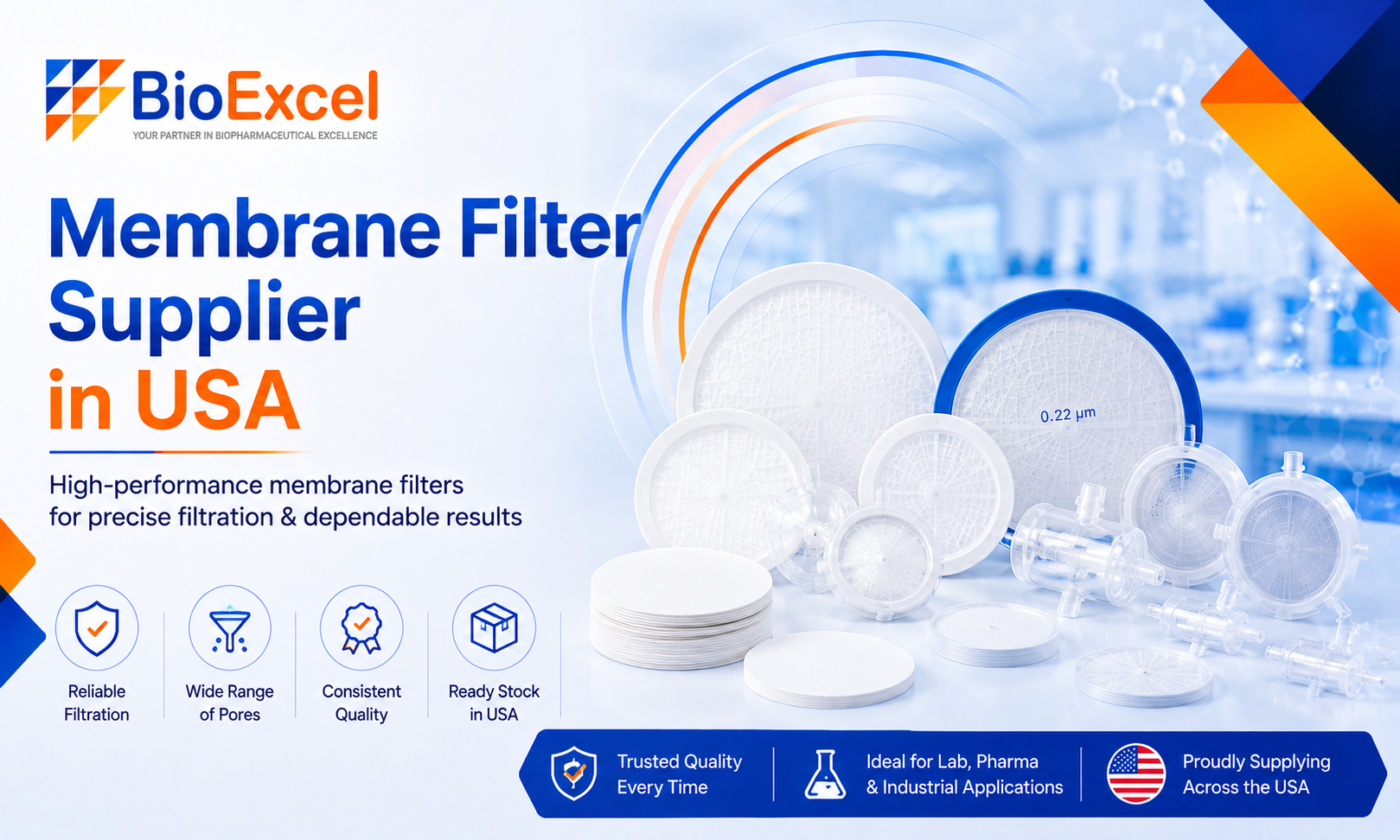 Membrane Filter Supplier in USA - BioExcel Pharma