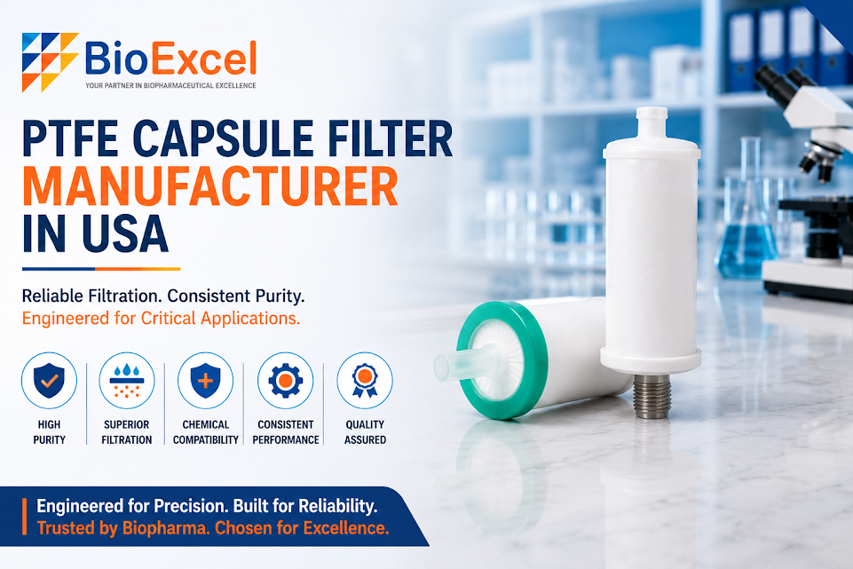 PTFE Capsule Filter Manufacturer in USA - BioExcel Pharma