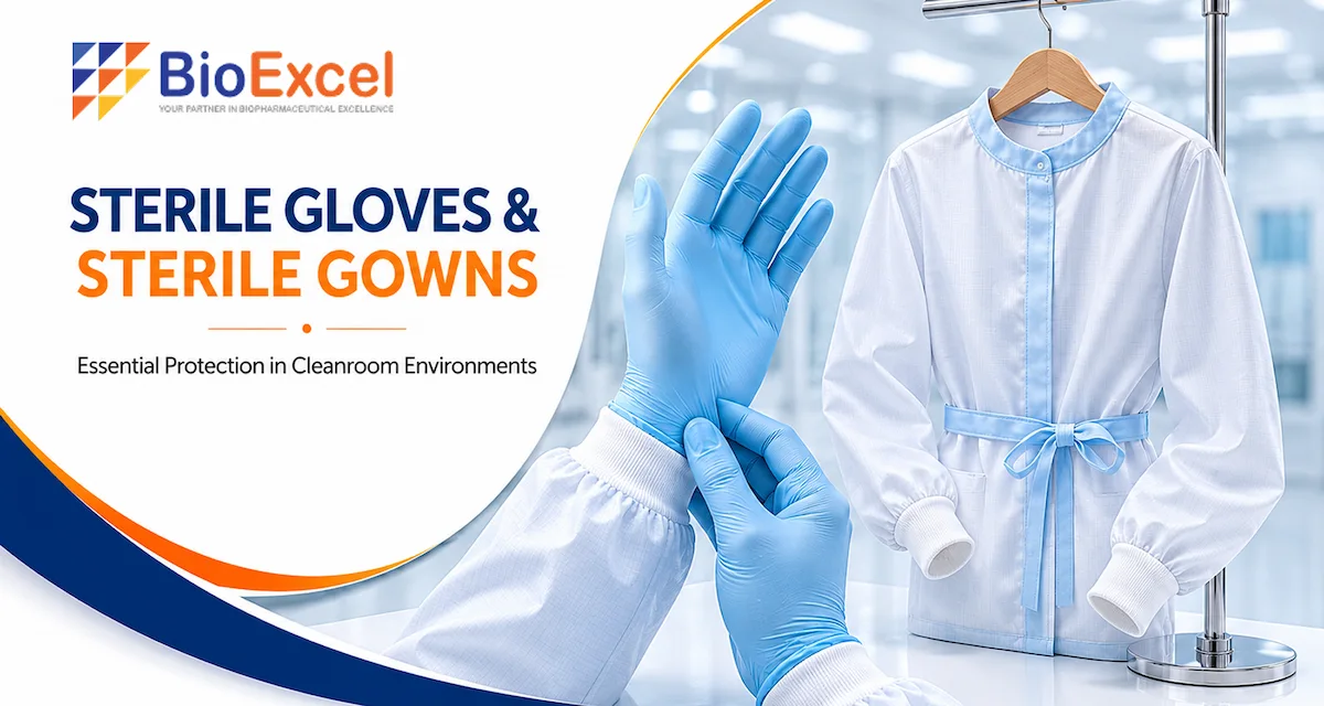 Sterile gloves and gowns for cleanroom protection
