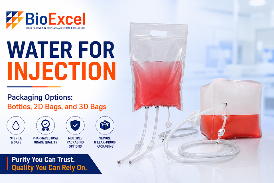 Water for Injection Packaging Options: Bottles, Carboys, 2D Bags, and 3D Bags